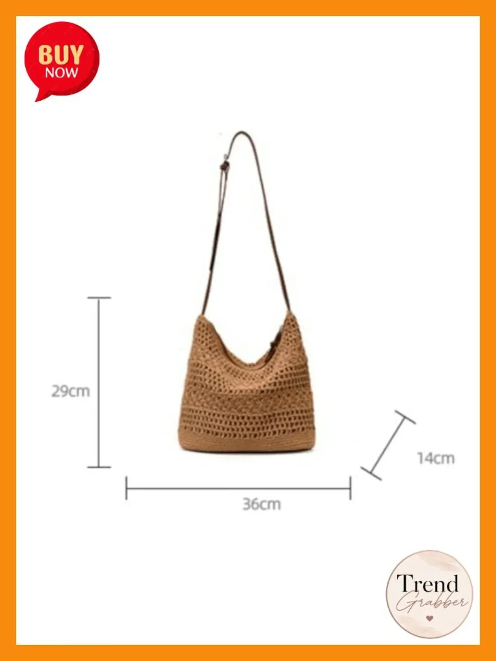 Crochet Boho Hobo Tote Handwoven Cotton Knitted Shoulder Bag Beach Vacation